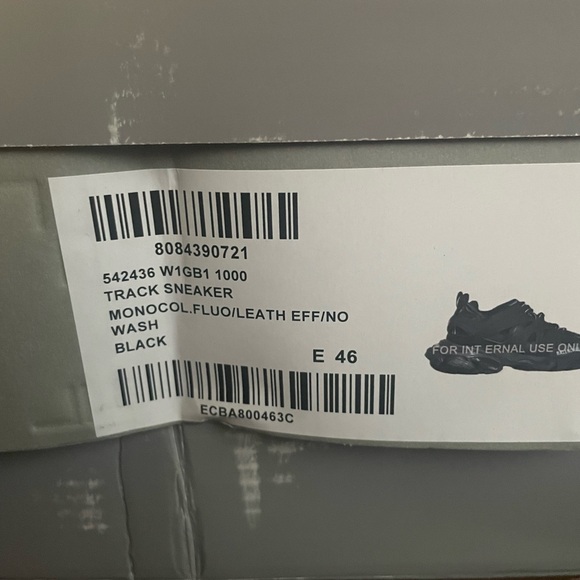 Black balenciaga track runners non led size 13/46 - Picture 5 of 5